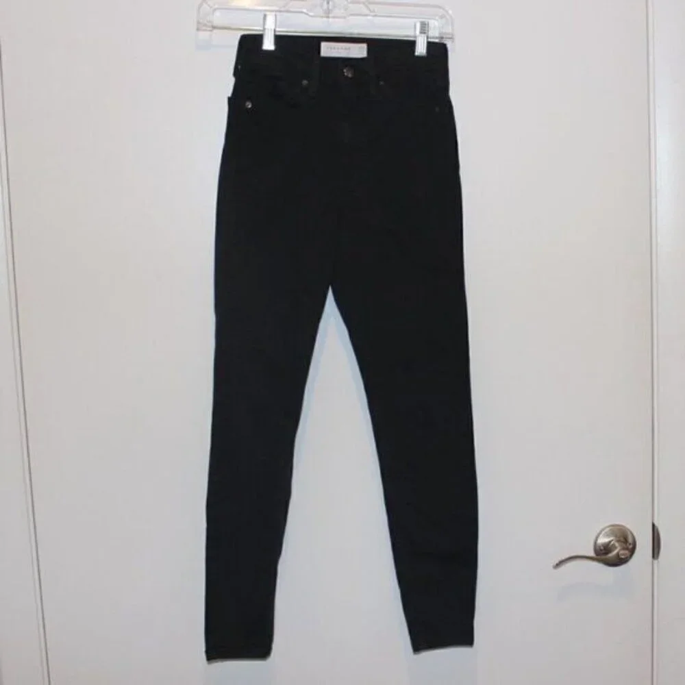 Topshop Black Strength Leg Jamic Jeans Women Size Petite W24